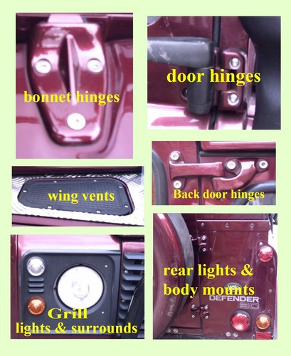 Defender 110 kit bulloni - defender,