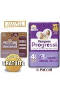 126 PAMPERS PROGRESSI ESAPACK TAGLIA 4 (7-18 KG) PANNOLINI CONFEZIONE RISPARMIO