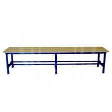 Panca spogliatoio solo seduta in tubo di acciaio, da mt. 2, Morale Sport, s860