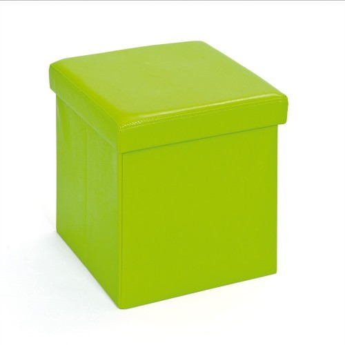 Pouff verde contenitore puff - pouff,