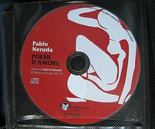 Audiolibro audiobook CD Audio PABLO NERUDA poesie d'amore usato