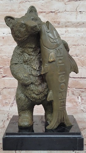 Rustico bronzo scultura orso - scultura,