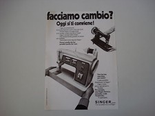 advertising Pubblicità 1971 MACCHINA PER CUCIRE SINGER 700 ELETTRICA