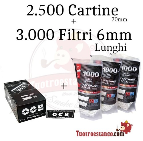 500 cartine ocb premium 70 - cartine,
