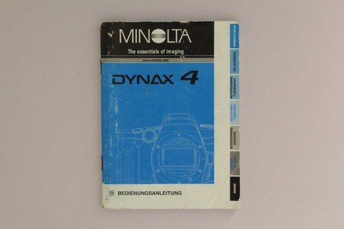 Minolta dynax manuale di - minolta,