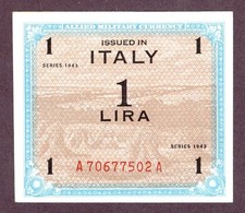 ITALIA 1 LIRA Banconota 1943