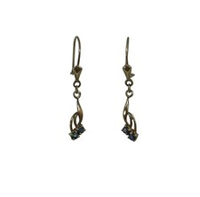 Antico Orecchini Con Blu Pietra - Oro 333 (#11412)