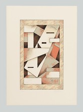 Aldo GALLI - "Composizione" (Tav. B), 1976 - Serigrafia 70 x 50 cm