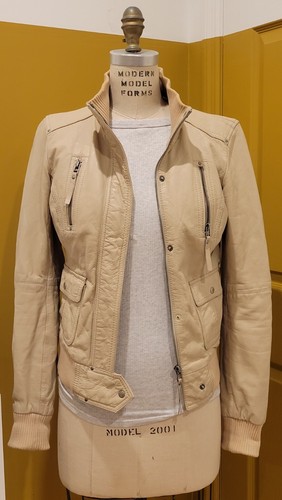 Bershka giacca pelle - giacca, beige