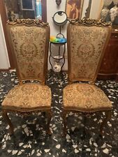 Sedie '900 italiane stile barocco/veneziano con tappezzeria originale