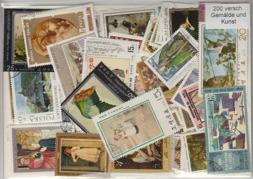 200 francobolli diversi