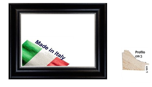 Cornice legno nera rigo - cornice,
