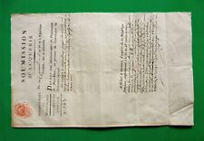 D-FR Révolution 1796 VENTE BIENS DU CLERGÉ Chartreuse de Mélan TANINGES  SAVOIE