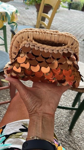 Borsa clutch all uncinetto - borsa,