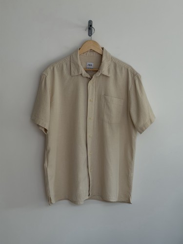 Zara camicia uomo - misto, lino