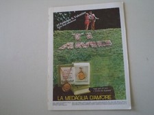 advertising Pubblicità 1970 MEDAGLIA GIOIELLI UNOAERRE UNO A ERRE