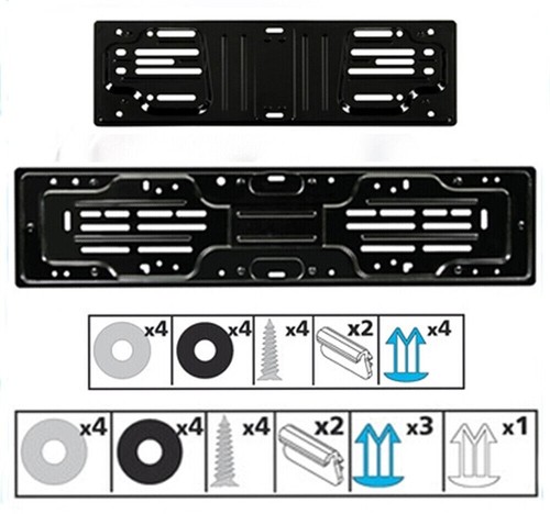 Kit portatarga per auto - portatarga,
