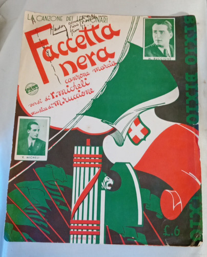 Faccetta nera spartito - faccetta,