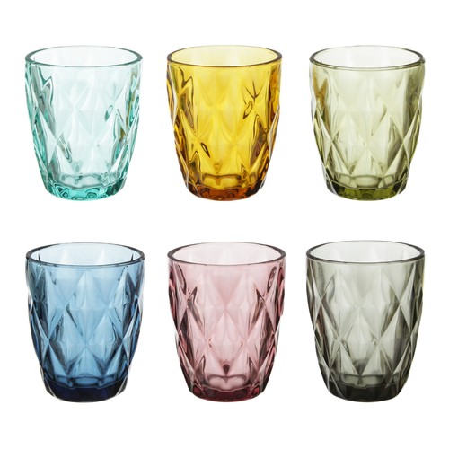 Set bicchieri acqua - set, colorati