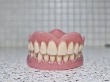 PROTESI TOTALE SUPERIORE E INFERIORE NUOVI DENTI FINTI ZAHNE ZAHNERSATE DENTURE