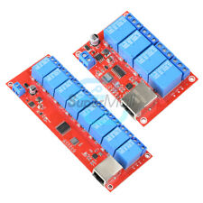 Modulo relè di rete TCPIP 5V 12V 24V 4/8 canali modulo di controllo intelligente domestico