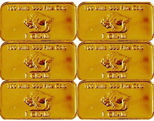 (6) 1 grammo - lingotto d'oro