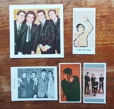 Shadows Cliff 5 old picture cards Beat Stars Monty Gum Mister Softee etc 1960's