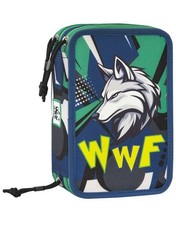 ASTUCCIO Triplo WWF 3 ZIP scuola Panini 2025/26
