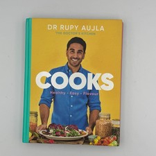 Dr Rupy Aujla Cooks Easy Healthy Flavour Hardcover VGC Recipes Cookbook