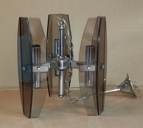 Lampadario metallo cromato - in,