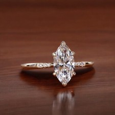 Fede nuziale in platino IGI coltivata in laboratorio 1,30 ct diamante taglio ...