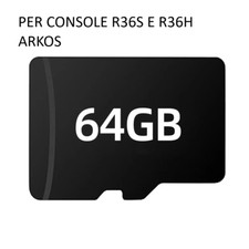 R36S SISTEMA GIOCHI 64GB SD SANDISK ADATTAMENTO SCHERMO AUTOMATICO CONSOLE ARKOS