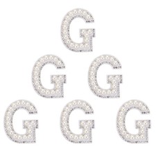 Per 6 Pcs Toppe con Lettere in