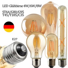 Lampadina led E27 vintage Edison filamento 4W retrò lampadine bianco caldo