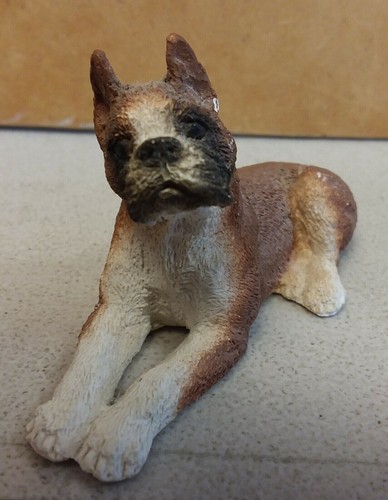 Statua cane boxer miniatura - statua, 3"