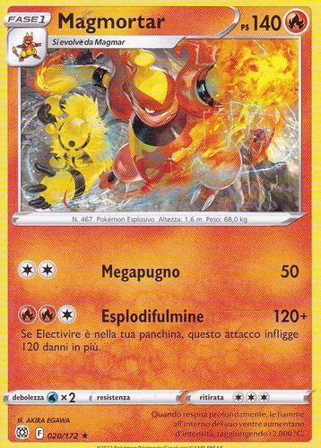 Carta pokemon magmortar - pokemon,