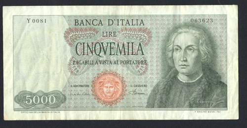 Repubblica italiana 5000 lire - repubblica,
