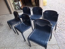 6  sedie vintage Mito di Carlo Bartoli per Tisettanta, Italia anni '60