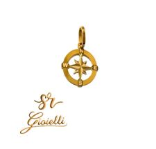 Ciondolo ORO 18KT Rosa dei Venti in ORO GIALLO 18KT 750% List 245€