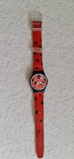 Swatch Lady MARIQUITA - LB148 - Coccinella - Rosso/Nero - Orologio Donna Vintage