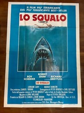 DD,MANIFESTO,4F, Lo squalo (Jaws) Roy Scheider Steven Spielberg Dreyfuss Poster