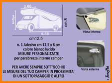 adesivi per camper rimor laika miller con misure varie personalizzate campeggio