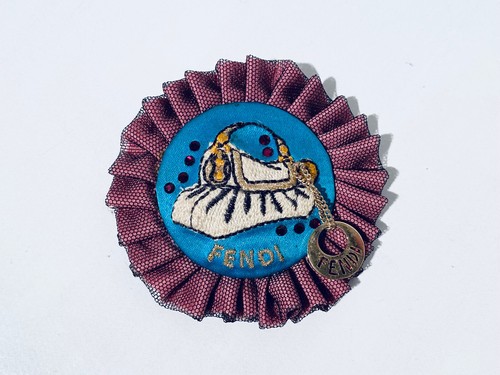 Rara spilla fendi seta - rara, con