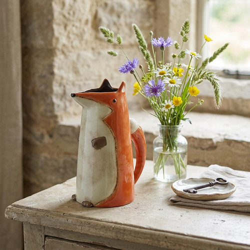 Caraffa design volpe ceramica