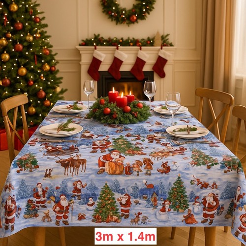 Natale pvc tovaglia tessuto - natale,