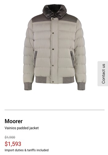 Piumino moorer viani - moorer,