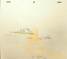 Dragonball z: Goku Chichi su Kintoun/Nimbus animazione genga 9 pz non anime Cel