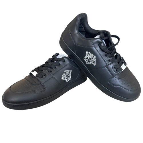 Versace medusa black leather - medusa,