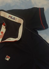 POLO T-SHIRT  vintage 80's  FILA era Borg TG. 50- M/L circa made in Italy RARE 