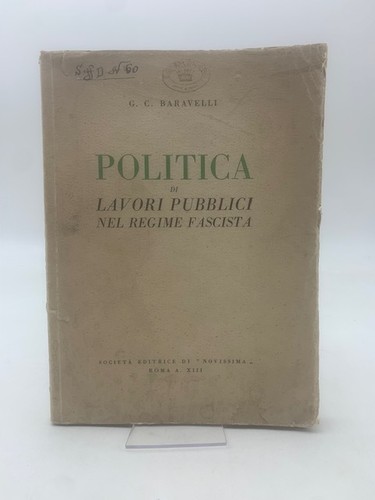 Politica lavori pubblici - politica, di